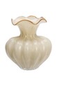 Madam Stoltz wazon dekoracyjny ze szkła barwionego 23 x 24 cm beżowy 2401718.C