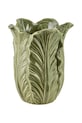 Inne wazon dekoracyjny z ceramiki szkliwionej 18 x 18 x 22 cm zielony HTTS1011
