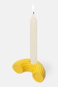 DOIY świecznik dekoracyjny z ceramiki 10,5 x 5,5 x 3,7 cm DYCAHDVM żółty AA00