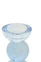 Light & Living svícen dekorativní z barevného skla 9,5 x 15,5 cm 6073880 modrá AA00