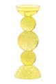 Light & Living подсвечник декоративный из цветного стекла 10 x 26,5 cm жёлтый 6073903