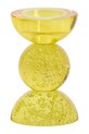 Light & Living подсвечник декоративный из цветного стекла 8 x 12 cm жёлтый 6085003