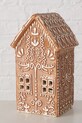 Boltze lampion świąteczny led Gingerbread 18 cm brązowy 2059364