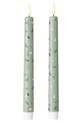 Boltze zestaw świec led Falko 22 cm 2-pack turkusowy 2069510