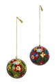 Madam Stoltz bombka choinkowa 7 cm 2-pack multicolor AL.007023A
