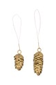 House Doctor ozdoba choinkowa HDCone 6,5/4,5 cm 2-pack żółty 257873045