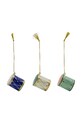 House Doctor zawieszka dekoracyjna HDDrum 4 x 3,5 cm 3-pack multicolor 267720005