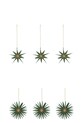 House Doctor zawieszka dekoracyjna HDStari 2 x 8 cm 6-pack zielony 206121051
