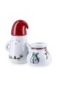 Διακοσμητικό κηροπήγιο Kähler Hammershoi Christmas 8,5 x 11,5 x 6 cm λευκό 693159