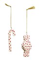 Madam Stoltz zawieszka świąteczna 9 cm 2-pack biały AL.007002A