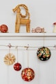 Madam Stoltz zawieszka świąteczna 9 cm 2-pack AL.11045.A multicolor AA00