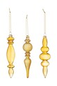 Bloomingville bombka choinkowa 3-pack żółty 82072360