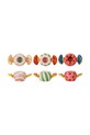 Bloomingville zestaw świeczników świątecznych Caramella 9,5 x 4,5 x 5 cm 3-pack multicolor 82062881