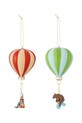 Bloomingville bombka choinkowa 8 x 15 cm 2-pack multicolor 82072369