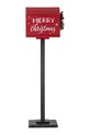 Bloomingville skrzynka pocztowa Carlo Deco 26 x 82 x 18 cm 82061756 czerwony AA00