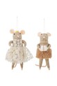 Bloomingville dekoracje świąteczne 13 x 23 x 9 cm 2-pack beżowy 82061879