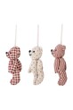 Bloomingville dekoracje świąteczne 5 x 11,5 x 4,5 cm 3-pack 82072372 multicolor AA00