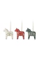 Decor Dekoračný svietnik Bloomingville 9,5 x 10 x 4,5 cm 3-pak 82072382 viacfarebná
