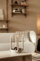 ferm LIVING świecznik dekoracyjny L 1104263131 beżowy
