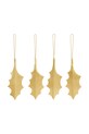 ferm LIVING ozdoba choinkowa 4-pack żółty 1104271777