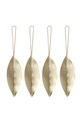 ferm LIVING ozdoba choinkowa 4-pack żółty 24220.