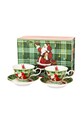 home & lifestyle zestaw filiżanek ze spodkami dla 2 os. 4-pack