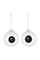 Набір ялинкових куль Alessi Carol 10 x 10 cm 2-pack білий PLA01SET1