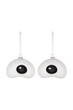 Набір ялинкових куль Alessi Nick 9,5 x 8,5 x 12 cm 2-pack білий PLA01SET2