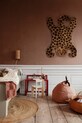 Obývacia izba a spálňa Vlnený koberec ferm LIVING Safari Tufted Rug 9073 ružová
