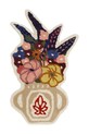 Bongusta dywan wełniany Flower Vase 55 x 75 cm multicolor BON10