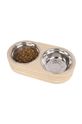 Lifestyle Present Time castron dublu pentru un animal de companie PT3740WD maro