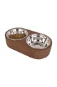 Lifestyle Present Time podwójna miska dla pupila PT3739DW brązowy