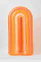 oranžna SunnyLife napihljiva blazina za vodo Luxe Rainbow Unisex