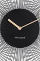 Настінний годинник Karlsson чорний