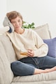 Ostrichpillow mini párna Handy kék OPMX01U