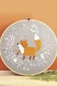 Κιτ κεντήματος Graine Creative fox embroidery diy kit πολύχρωμο