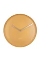 żółty Karlsson zegar ścienny Plate Unisex