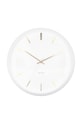 Ρολόι τοίχου Karlsson Globe λευκό KA5840WH