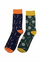 Abbigliamento calzini pacco da 2 GEN684UK multicolore