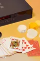 multicolore SunnyLife gioco poker Luxe Lucite Poker Sepia Citrus