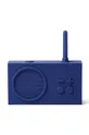 tmavomodrá Bluetooth rádio Lexon Tykho 3 Unisex