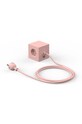 Магнітний зарядний куб Avolt Square 1, 2 x USB, 1,8 m SQ1.F.USB.P рожевий AA00