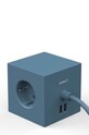 Decor Magnetická nabíjacia kocka Avolt Square 1, 2 x USB, 1,8 m SQ1.F.USB.BL modrá