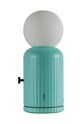 Obývacia izba a spálňa Lampa s bezdrôtovou nabíjačkou Lund London Skittle 2 in 1 LL.7470 tyrkysová