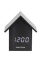 чёрный Будильник Karlsson Clock House Unisex
