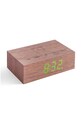 Stolové hodiny Gingko Design Flip Click Clock hnedá G003W8