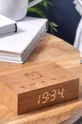 Gingko Design zegar stołowy Flip Click Clock beżowy