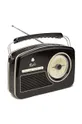 GPO radio z budzikiem Rydell czarny