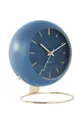 Karlsson zegar stołowy Globe niebieski