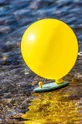 multicolor Donkey zabawka łódź z balonem Balloon Puster La Paloma